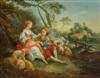 Appraisal: Manner of Fran ois Boucher French - Landscape with Amorous