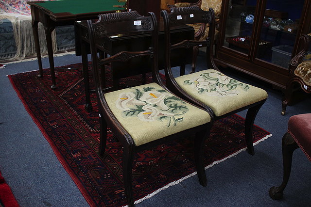 Appraisal: A SET OF SIX TH CENTURY MAHOGANY BAR BACK DINING