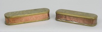 Appraisal: Two Dutch Tobacco Boxes ca th Century Both boxes are