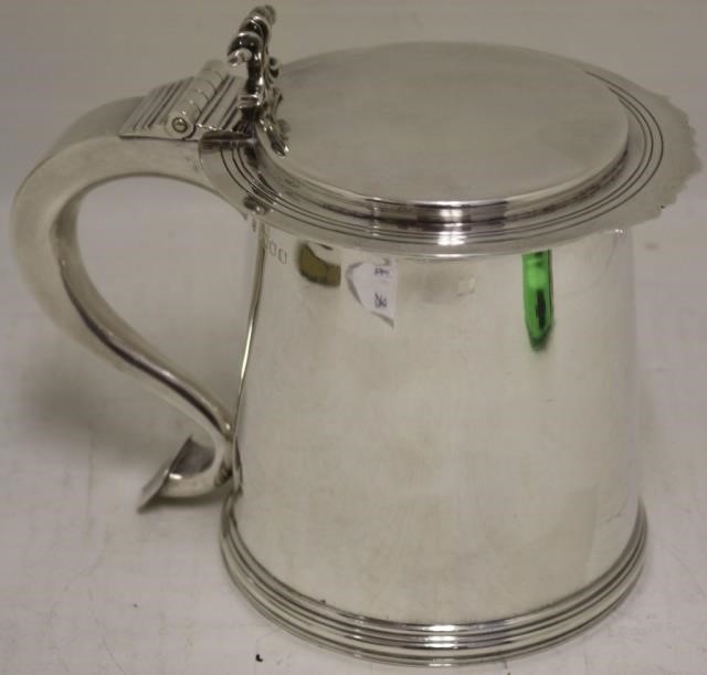 Appraisal: STERLING TANKARD BY RICHARD COMYNS LONDON CREATED IN THE CHARLES