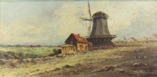 Appraisal: Painting Richard De Treville Richard De Treville American - Windmill