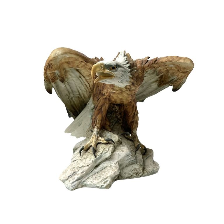 Appraisal: Large Bald Eagle Porcelain Sculpture Large Bald Eagle Porcelain Sculpture