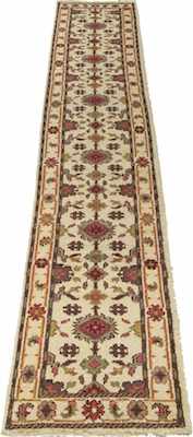 Appraisal: A Persian Mahal Ivory Long Runner Apprx '- x '-