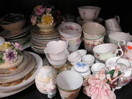 Appraisal: SHELF OF ASSORTED CHINA INCLUDING WEDGWOOD CARLTON WARE ROYAL DOULTON