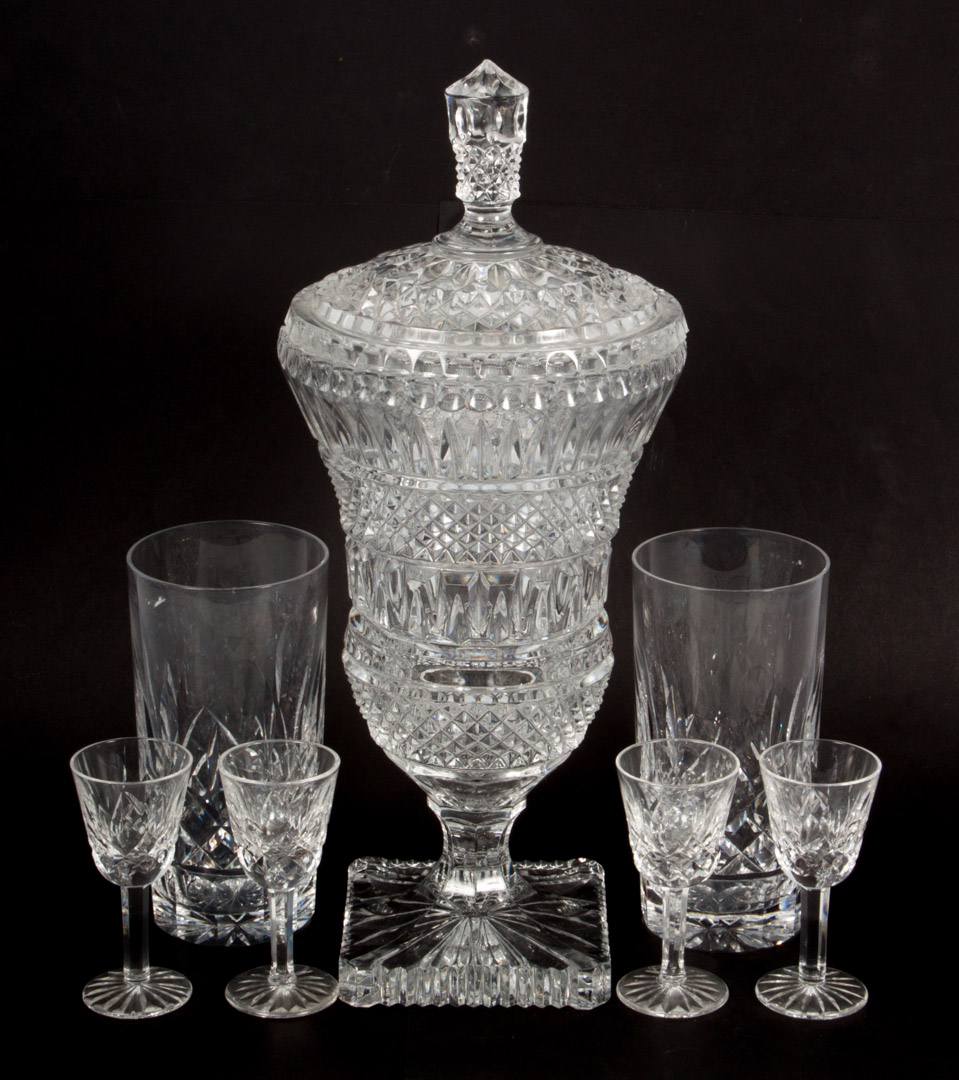 Appraisal: Assorted Waterford glassware pieces of Waterford including water glasses cordials