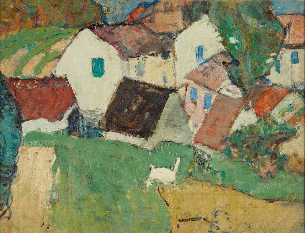 Appraisal: JOHN MACLAUCHLAN MILNE R S A SCOTTISH - THE FARM