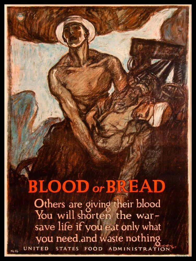 Appraisal: Henry P RALEIGH - Vintage World War I Poster Blood