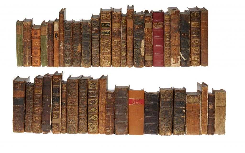 Appraisal: BINDINGS MISCELLANEOUS LATE TH AND TH CENTURY LEATHER BOUND BOOKS