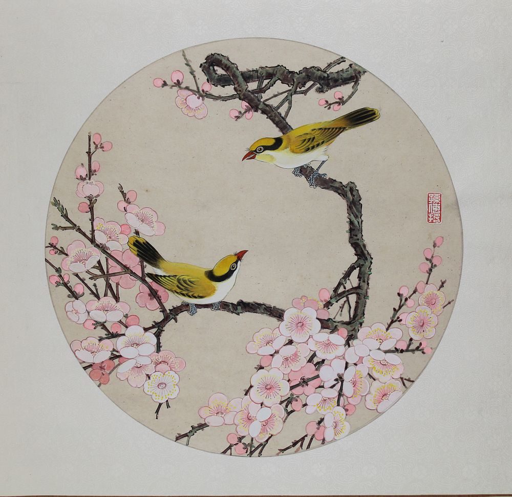 Appraisal: Sun Chuanzhe B Black-Naped Oriole Sun Chuanzhe Chinese B Black-Naped