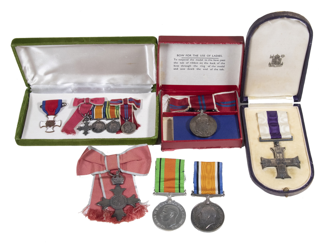 Appraisal: GROUP OF BRITISH WAR DECORATIONS - Including WWI British War