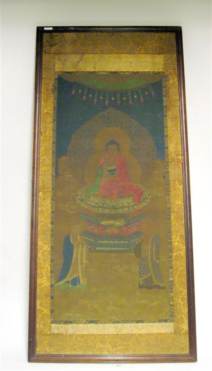 Appraisal: Japanese painting Buddhistlate th century