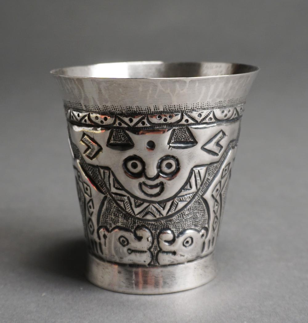 Appraisal: Welsch Peruvian -Silver Cup H x D x in x