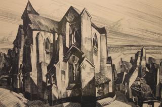 Appraisal: Edmond Van Dooren Belgium - Etching Signed and numbered in