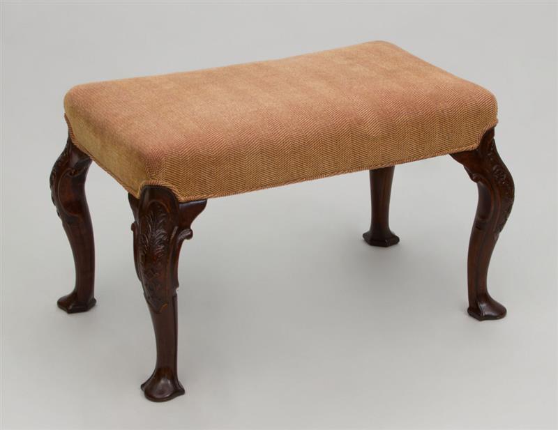 Appraisal: George III Style Mahogany Stool x x in Estimate -