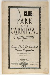 Appraisal: H C Evans Co Club Park and Carnival Equipment Chicago