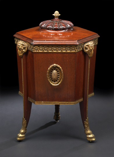 Appraisal: English Ormolu-Mounted Mahogany Cellarette early th century in the Empire