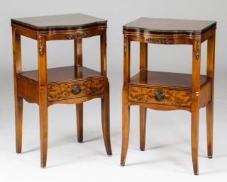 Appraisal: French Provincial style side tables Pair of French Provincial style