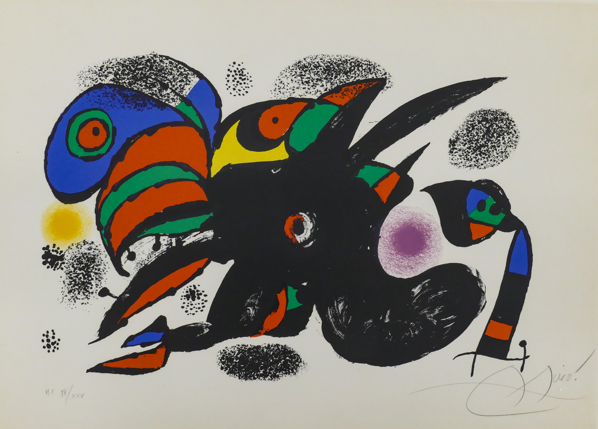 Appraisal: Joan Miro - Spanish ''XX Siecle No '' Color Lithograph