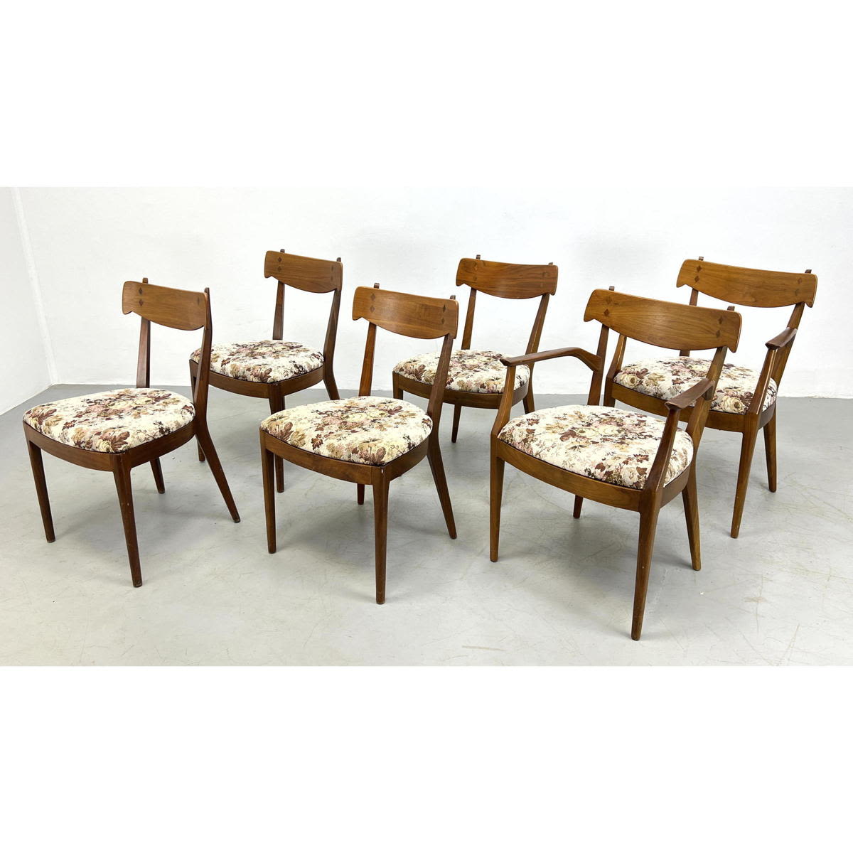 Appraisal: Set Drexel Declaration dining chairs Kipp Stewart Dimensions H inches