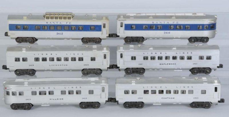 Appraisal: Lot of Lionel O- Gauge Passenger Cars Description Post-war Includes