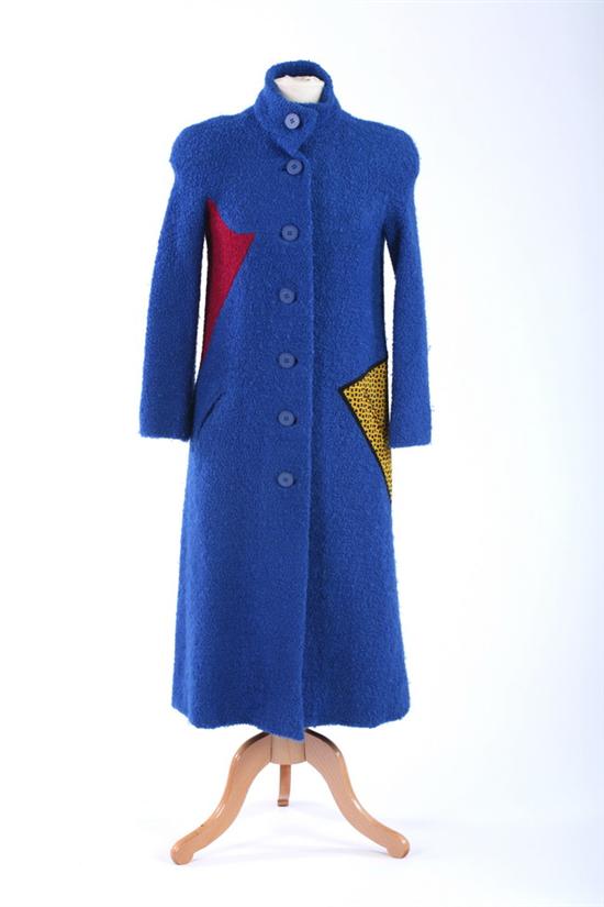 Appraisal: VINTAGE KOOS VAN DEN AKKER WOOL COAT s retailed Saks-Jandel