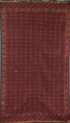 Appraisal: Turkoman Yamud Flatweave Carpet ' x '