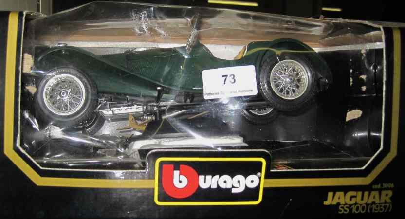 Appraisal: Burago Die Cast Metal Model of Jaguar SS Scale Boxed