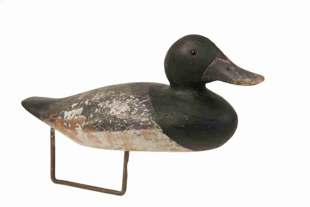 Appraisal: EARLY DUCK DECOY - th c Maine Black Duck Decoy