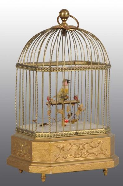 Appraisal: Bird Cage France - Mech Hex Shape Description France mechanical