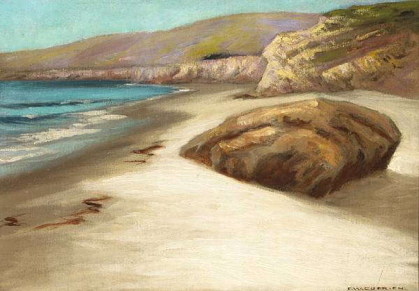 Appraisal: Frank Cuprien American - Sunny Sands Arch Beach No signed