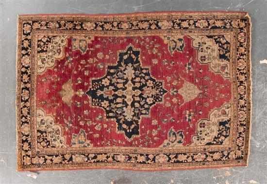 Appraisal: Antique Sarouk rug Persia circa x Estimate - Some wear