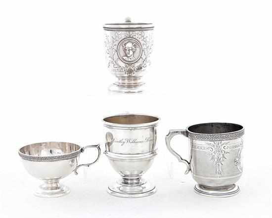 Appraisal: American sterling cups late th early th century comprising Ball