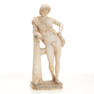 Appraisal: Italian Grand Tour marble figure of male nude Italian Grand