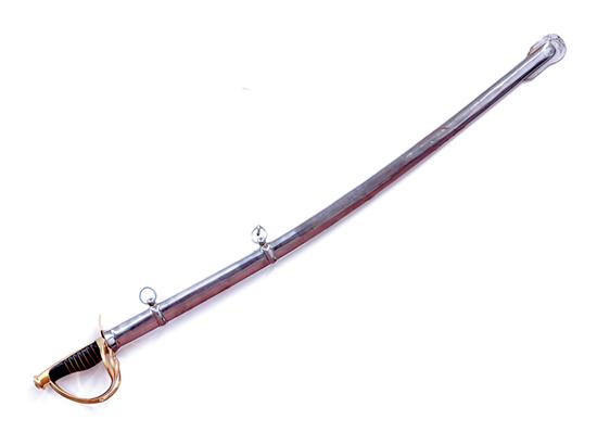 Appraisal: Presentation cavalry saber blade marked NOX NOTCIC EST NOSTRI nickel-plated