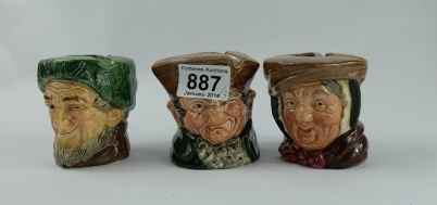 Appraisal: Royal Doulton small character ash pot jugs Owd Mac Sairey