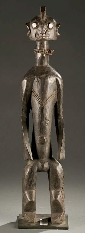 Appraisal: Nigerian standing figure th century A Middle Benue River standing