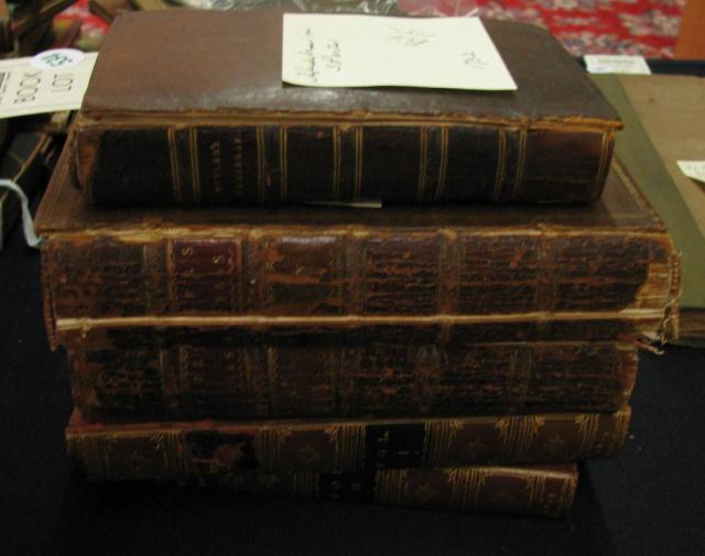 Appraisal: Five Antique ''Hudibras'' books by Samuel Butler including ''Hudibras In