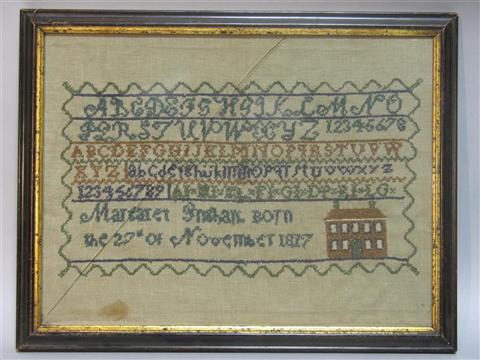 Appraisal: ALPHABET SAMPLER Margaret Graham born the of November framed -