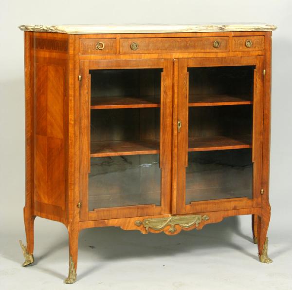 Appraisal: - Late th C French Inlaid Bookcase Late th Century