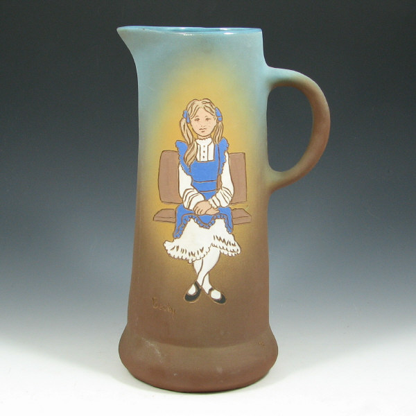 Appraisal: Rozart Twainware Portrait Vase - Mint Rozart Twainware tankard decorated