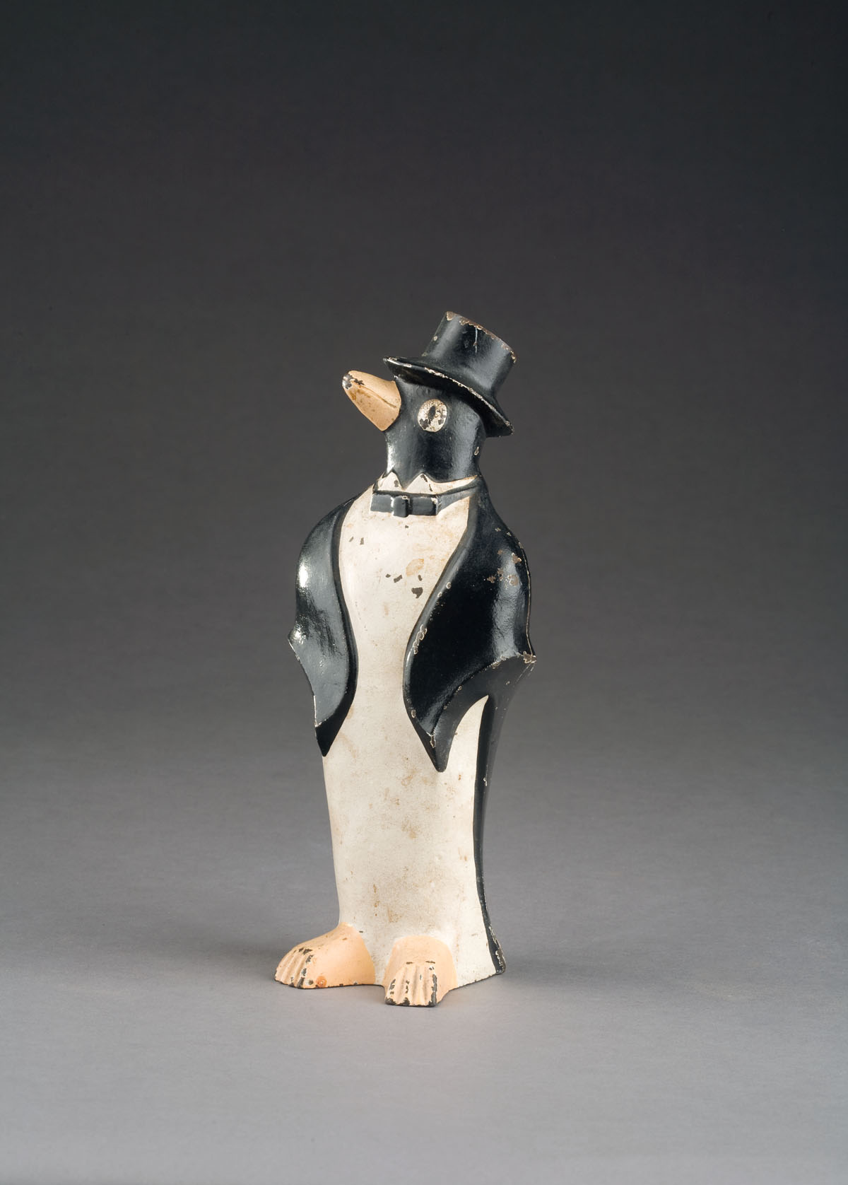 Appraisal: CAST-IRON PENGUIN FORM DOORSTOP Height inches