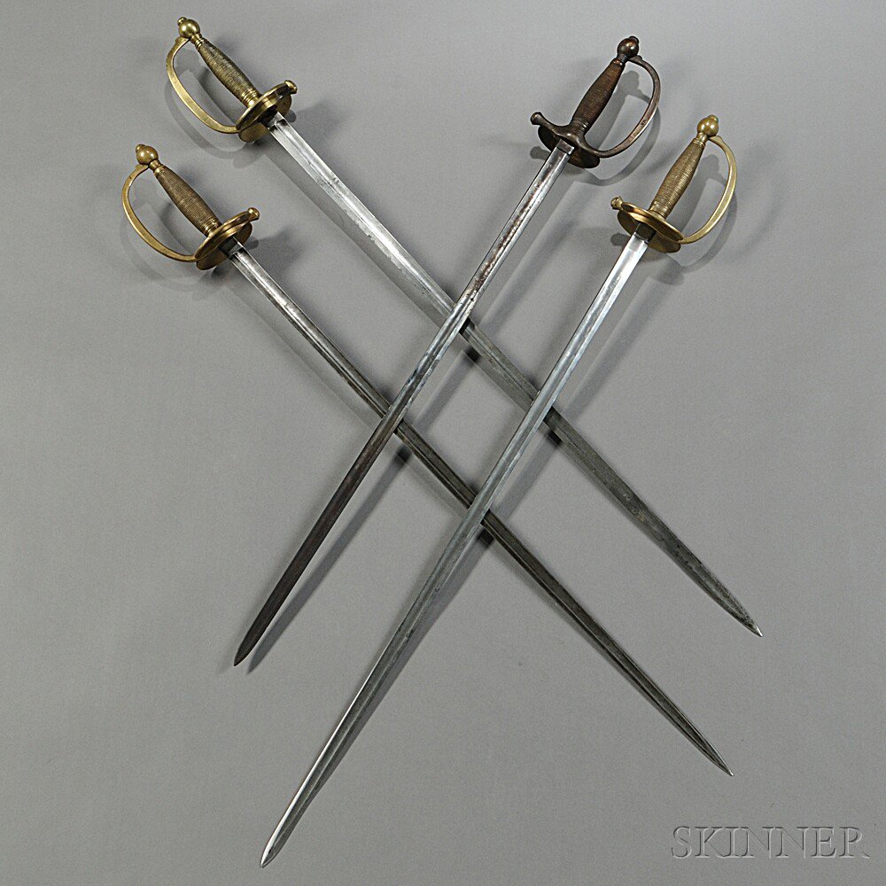 Appraisal: Four Model N C O Swords c mid- th century