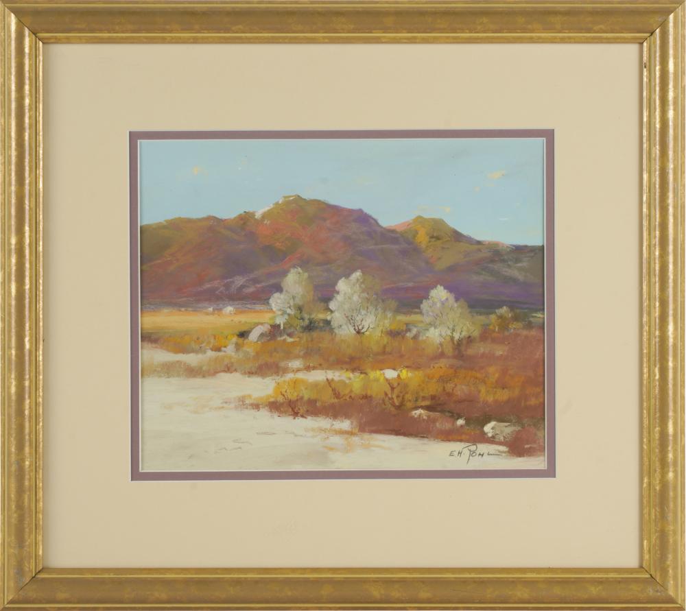 Appraisal: ERNEST H POHL - DESERT BLOOMSpastel on paper signed lower