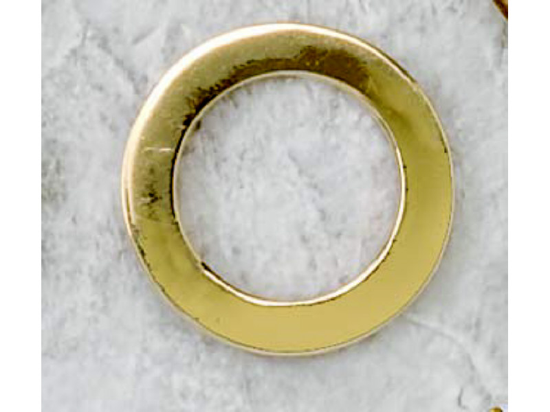 Appraisal: CIRCLE PIN k yellow gold polished circle brooch Estimate -