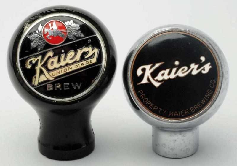 Appraisal: Lot of Kaiers Beer Tap Knobs Includes one with clean