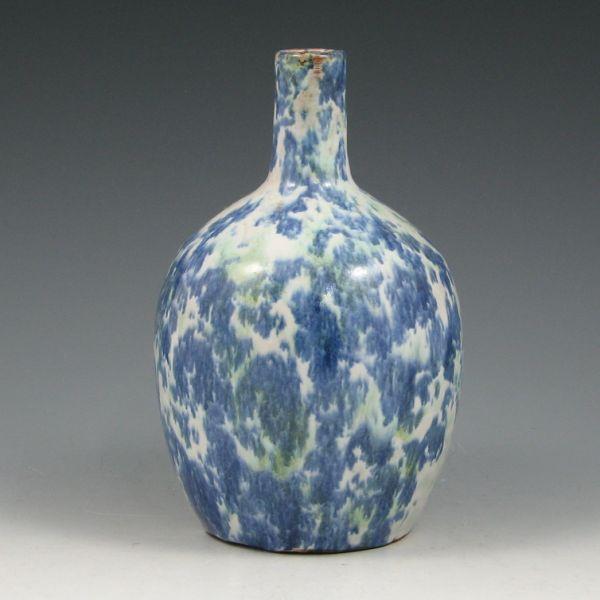 Appraisal: A R Cole vase in a bottle-neck form with mottled