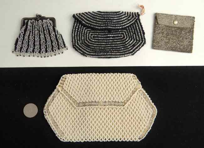 Appraisal: Lot four vintage beaded purses