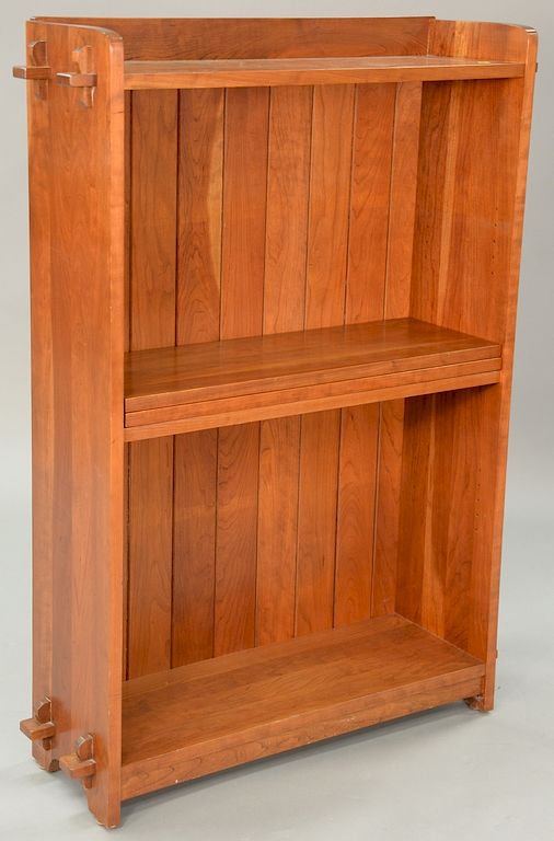 Appraisal: Mission style cherry bookcase ht in wd in Mission style