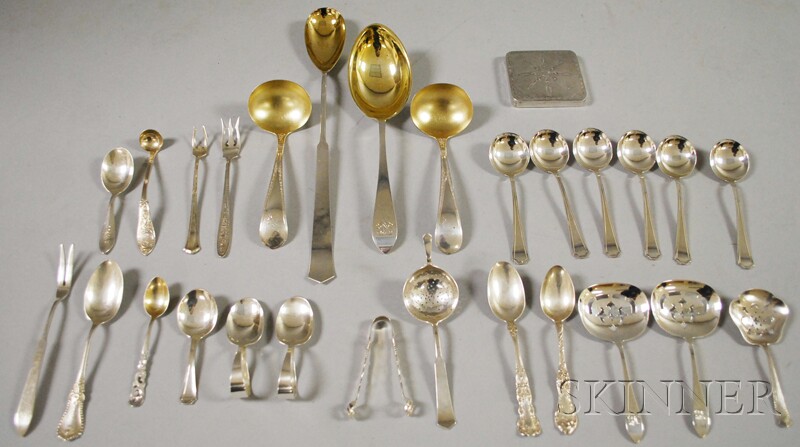 Appraisal: Group of Assorted Mostly Sterling Silver Flatware including a pair