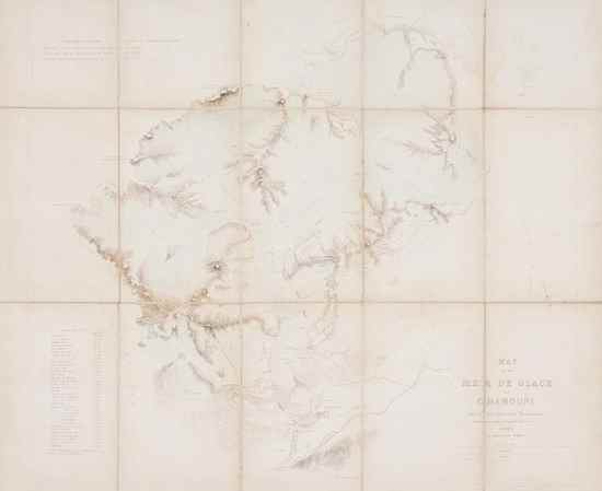 Appraisal: Forbes James David Map of the Mer de Glace of